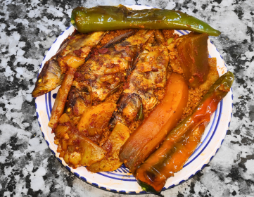 bork m Couscous au Blé et Poisson Serran écriture