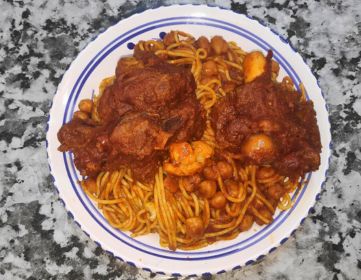 spa m Spaghetti à l’agneau